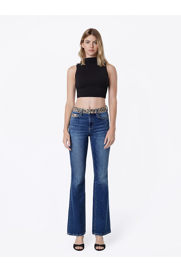 High Rise Leopard Print Waistband B...
