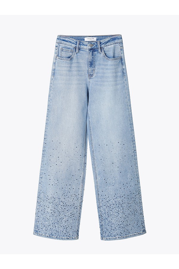High Rise Hotfix Rhinestone Embelli...