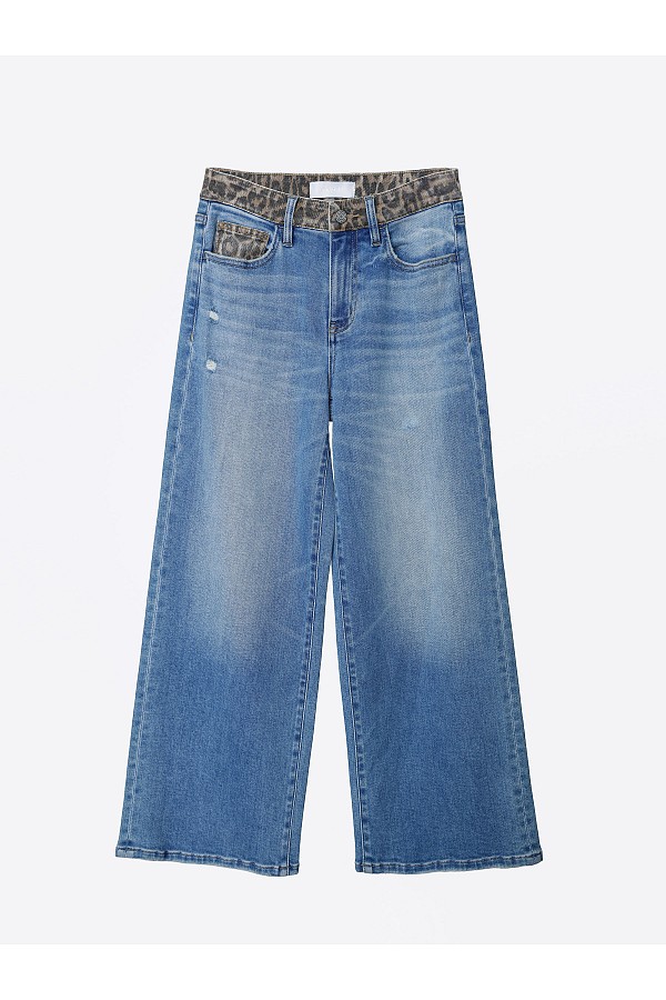 High Rise Leopard Print Waistband A...