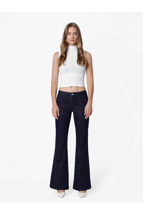 Plus Size Tummy Control Mid Rise Gl...