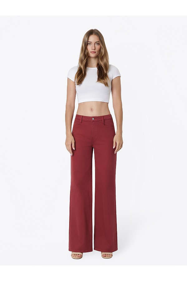 High Rise Mitered Pocket Colored Wi...