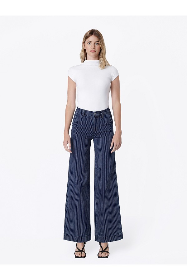 High Rise Slant Pocket Trouser Hem ...