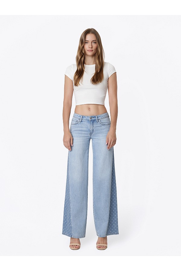 Low Rise Two Tone Side Panel Polka ...